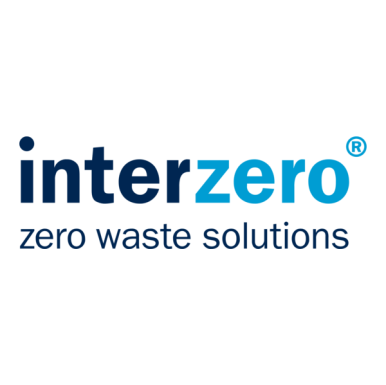 Logo mit dem Schriftzug 'interzero' und dem Slogan 'zero waste solutions