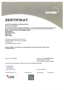 QUALITÄT-nach IFS HPC zertifiziert