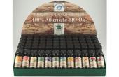 100% naturreine ätherische BIO-ÖLE-BIO-Öl Display 12 Sorten a 6 Stk.